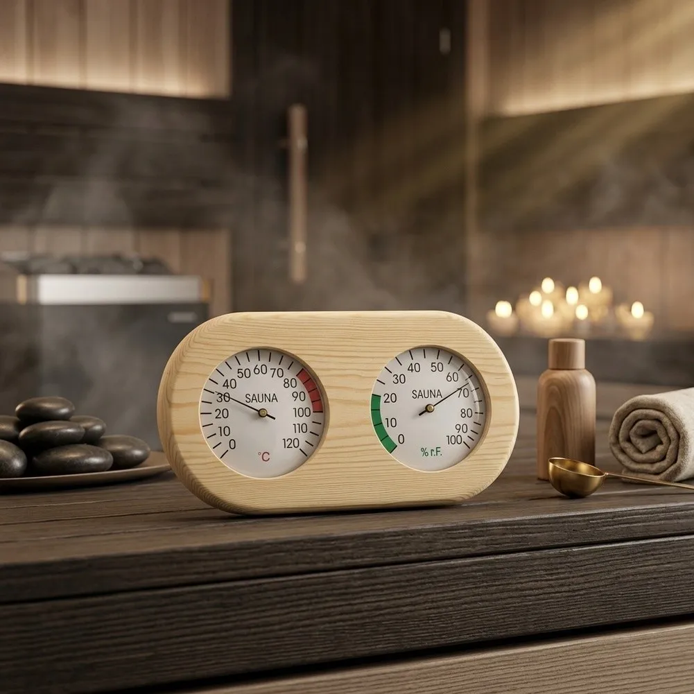 مقياس حرارة ورطوبة مزدوج الوظي - مراجعة Spa And Wellness Center وسعره