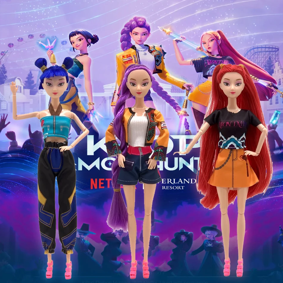 

ГОРЯЧАЯ Фигурка Kpop Demon Hunters, новая виниловая кукла K-POP Demon Slayer Lumimila Zoey, настольный орнамент, игрушка для подарков для детей