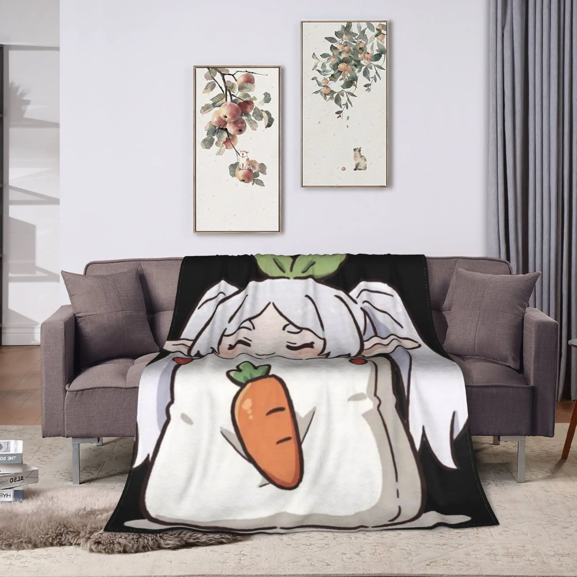 Frieren Beyond Journey's End Blanket  Decorative Flannel Throw Blanket For Living Room Warm Soft Design Quality Bedspread Gift