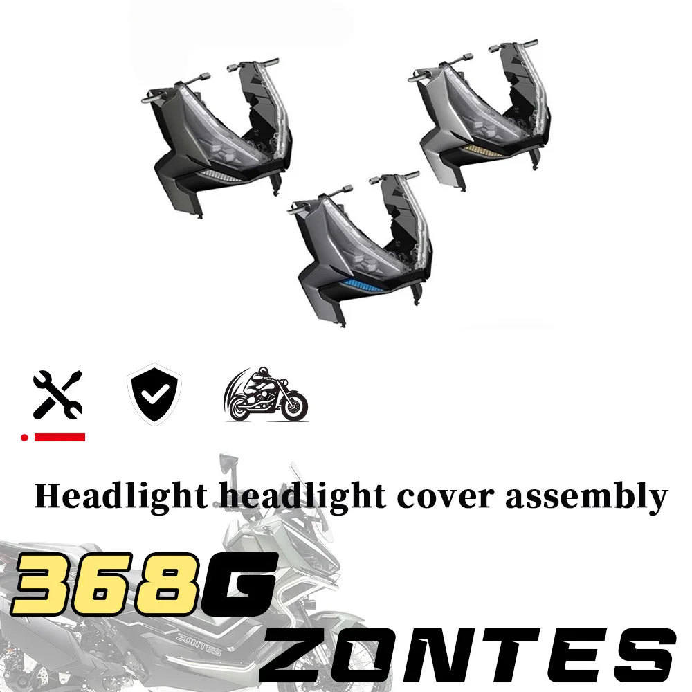 For ZONTES 368G G368 zt g-368 Upper Head Decorative Cover Left Right Headlight Side Liner Panels Turn Signal Lights
