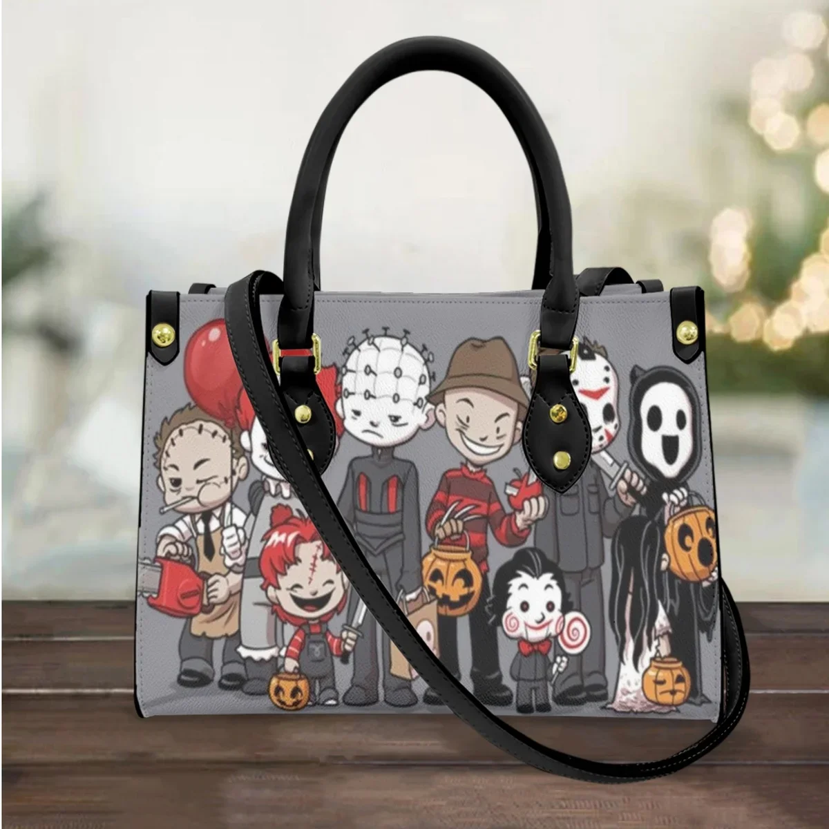 Cartoon Thriller Movie Friends Print Elegant Cross Body Bags High Quality Commuter Travel Portable Hand Bags Top Handle Totes