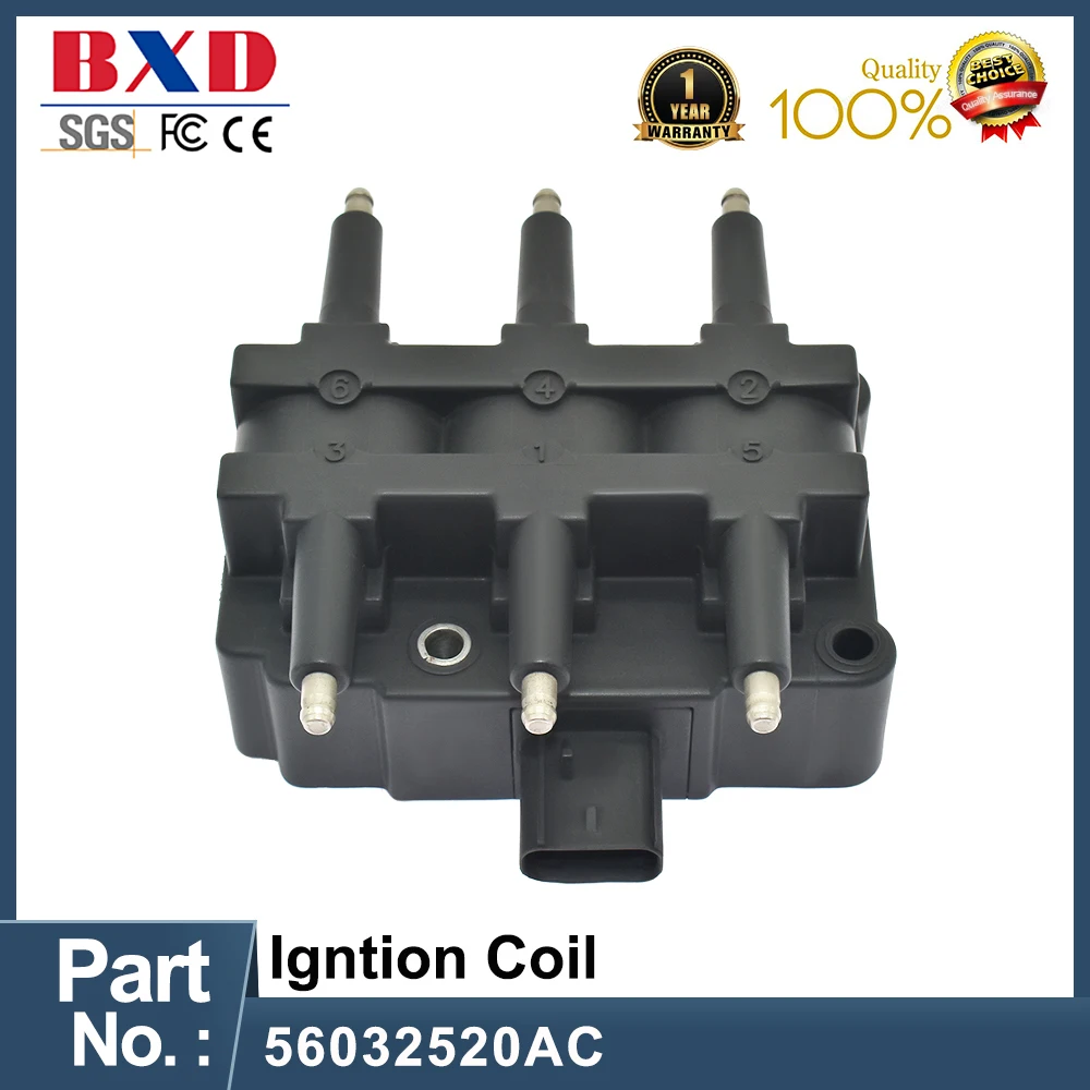 

Ignition Coil 56032520AC For CHRYSLER GRAND VOYAGER PACIFICA, DODGE CARAVAN VIPER, JEEP WRANGLER, VOLKSWAGEN ROUTAN