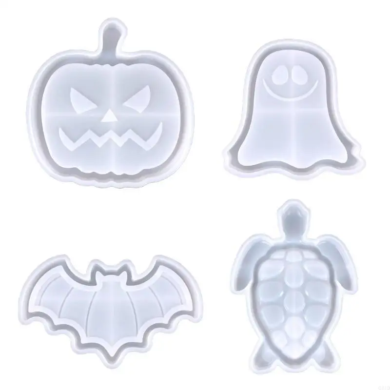 Halloween Pumpkin Bat Tray Drop Mold Diy Specter Storage Box Silicone Mold