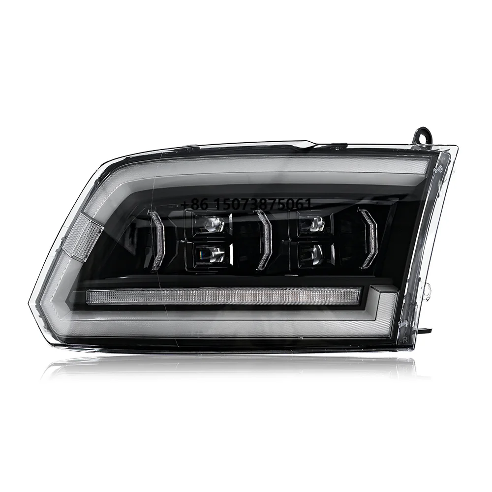 Factory Sale Modified Headlamp for Dodge Ram1500 2009-2018 Ram 1500 2500 2013-2018 Clear Color LED  Headlight  Assembly