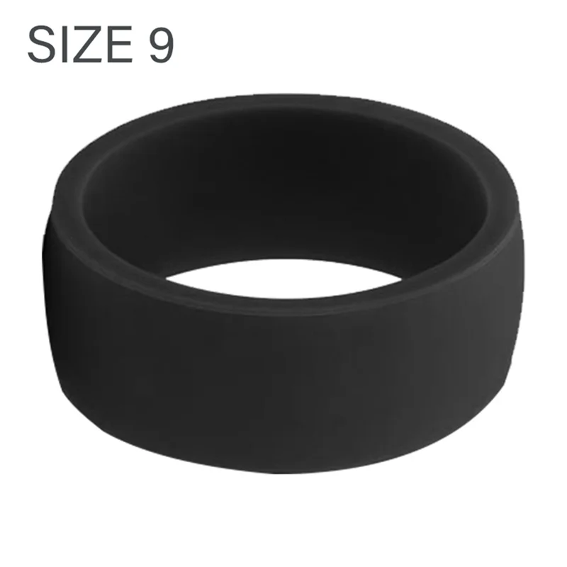 FZFZ 8,7 mm Popolare per uomo Donna Anelli freddi in silicone Anello nuziale in silicone Anello sportivo all'aria aperta ambientaleX2 9