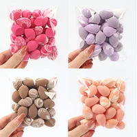 30Pcs 2-in-1 Hydrophilic Mini Sponge Set - Latex-Free Wet&Dry Blenders for Flawless Finish | Travel Size Velour Puffs All Skin