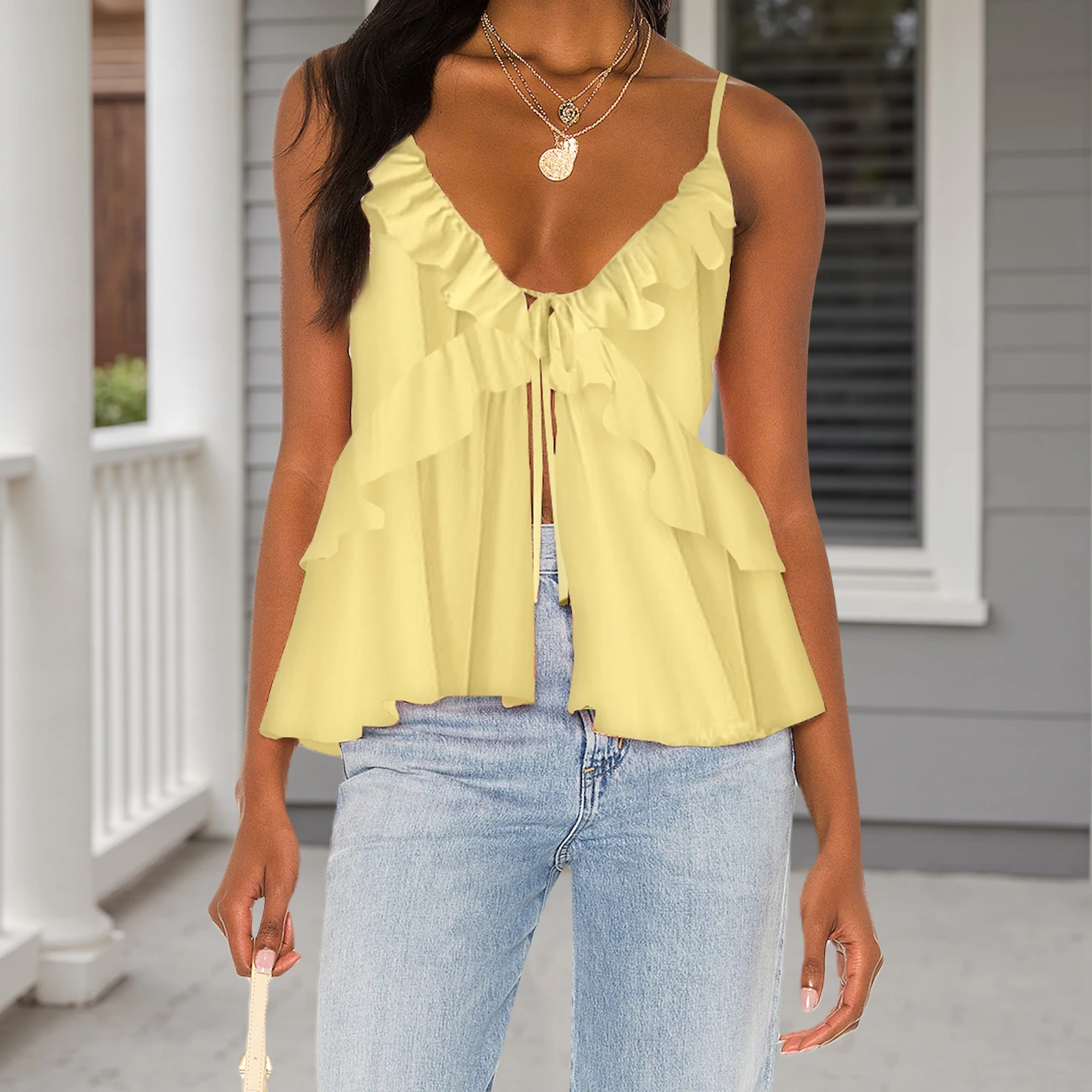 Frauen Camisoles Floral Print Spaghetti Strap Casual Tank Tops Sommer Mode Ärmellose Tops Streetwear