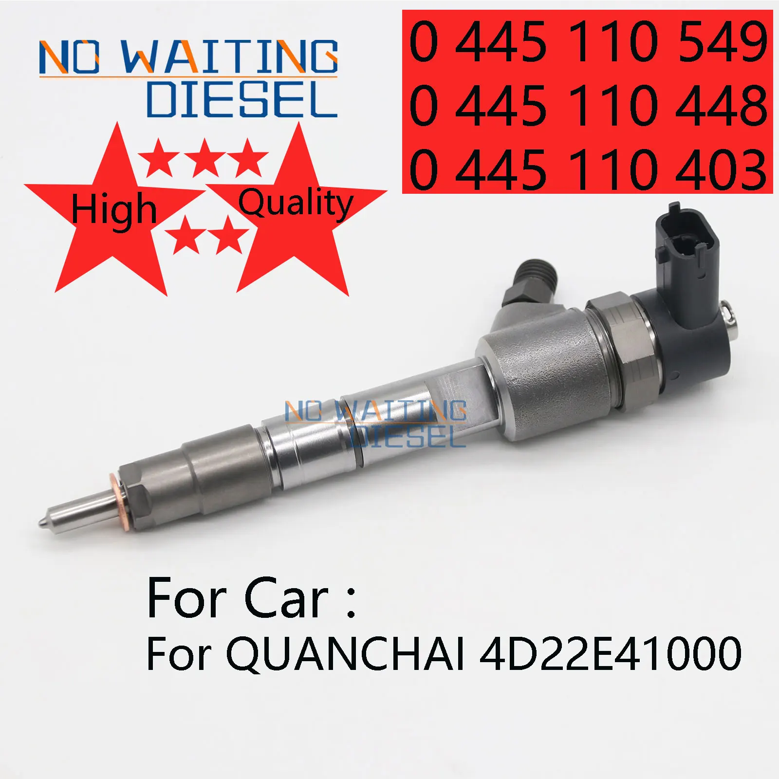 0445110403 0445110549 0445110448 Common Rail Injector 0445110403 Injection Pump Parts 0445110448 For QUANCHAI 4D22E41000