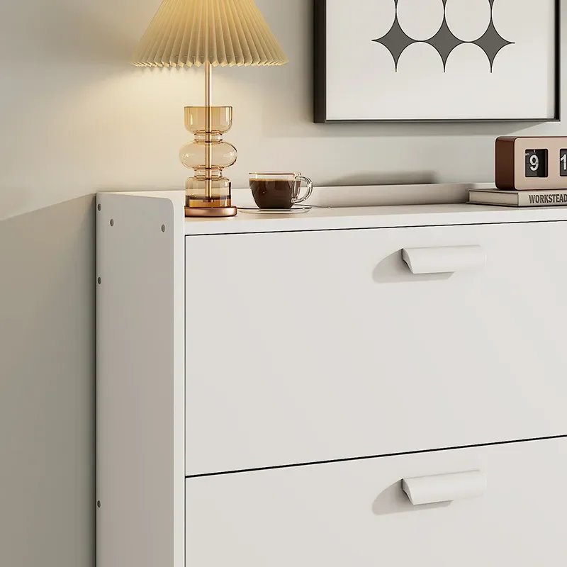 for Ultra-thin Shoe Cabinet 17cm Household Narrow Door Tipping Bucket Modern Simple Foyer Cabinet Economical Shoe Rack Saves