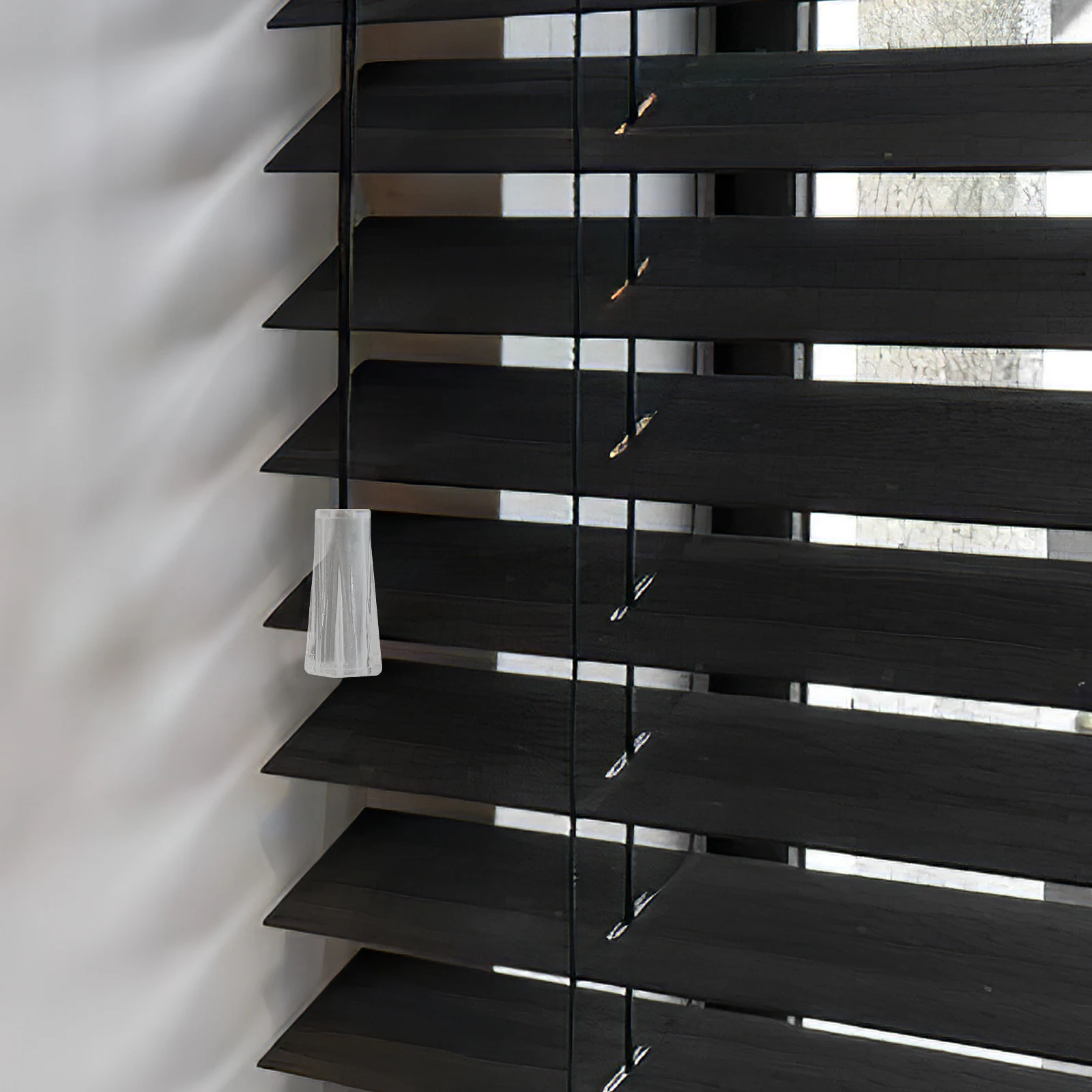 

10Pcs Blind Accessories Transparent Window Blind Cord Knobs Replacement Parts for Shade Pulls Clear Cord Tassels Knob Drop Ends