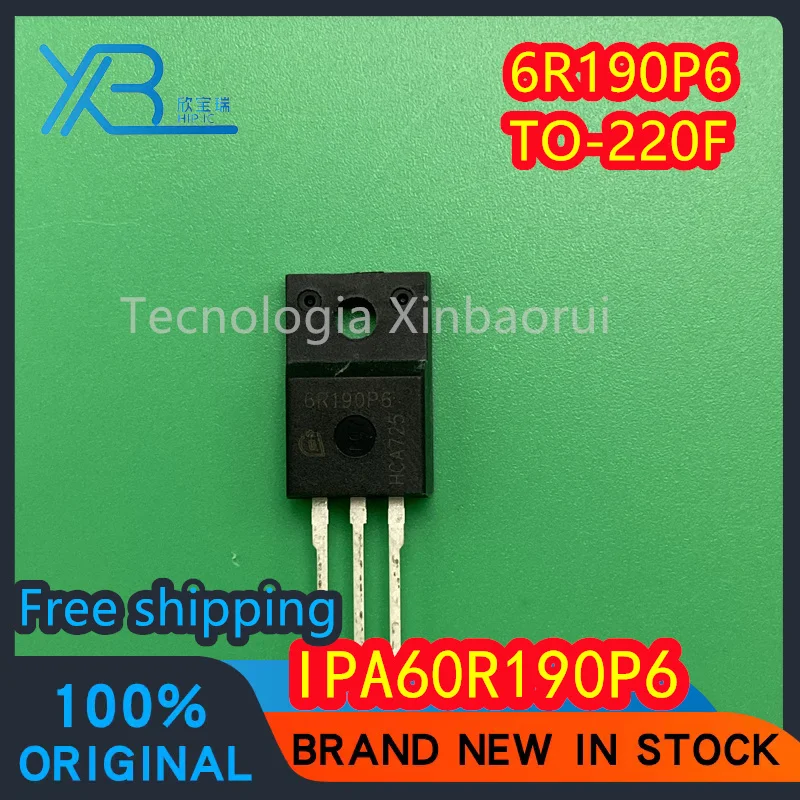

(10/50pieces) 6R190P6 IPA60R190P6 Brand new original TO-220F 650V 57A MOS tube Electronics in stock Free shipping