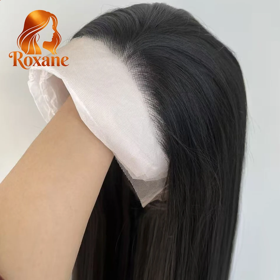 

Roxane Bone Straight Lace Front Wigs 220% 13x6 HD Lace Front Wigs Invisible 13x4 HD Lace Melt Skin HD Lace Front Human Hair Wig