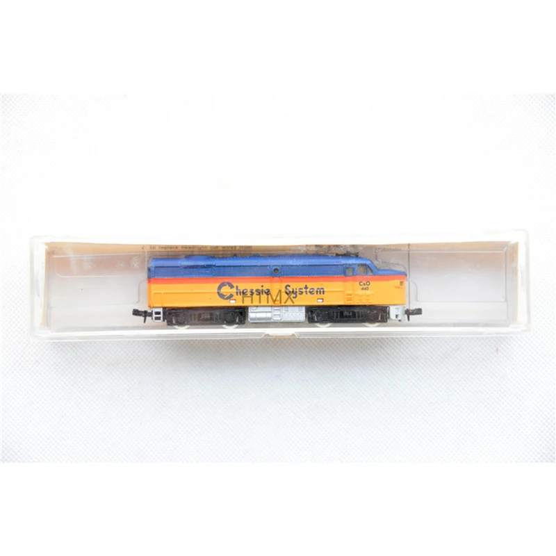 Diecast N Scale 1/160 Train Model Blue&Yellow Matching Color Adult Limit Collection Static Display Decoration Boy Toy Gift