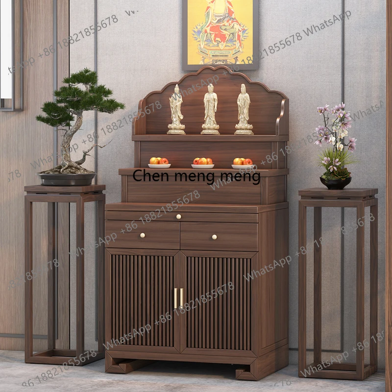

Simple Altar Living Room Cabinets Household Tibetan-style Three-layer Living Room Cabinets Buddha Platform Furniture Armoire