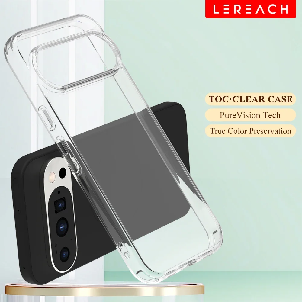 Lereach Crystal Clear Phone Case for Google Pixel 10 Pro XL /  Pixel10 Pro / 10- Ultra-Thin Shockproof | Anti-Scratch