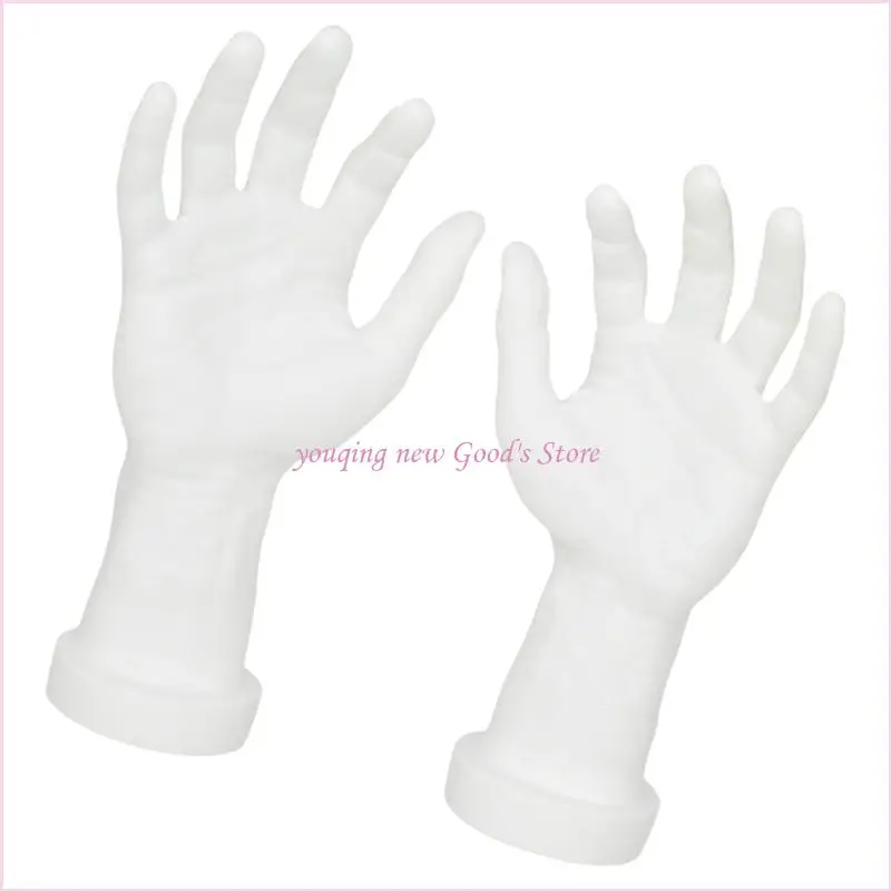 57QA 2X إكسسوار أيدي عارضة أزياء واقعية لعرض المجوهرات والوسائل التعليمية #2