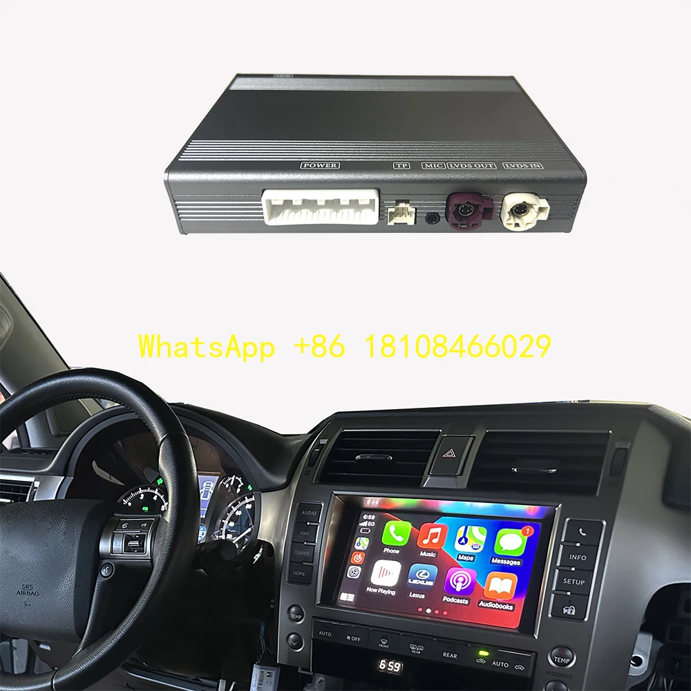 

Wireless Carplay Interface Lexus GX460 2015-2021 Mirror Link Radio Car Play Original Screen to Upgrade Android Auto