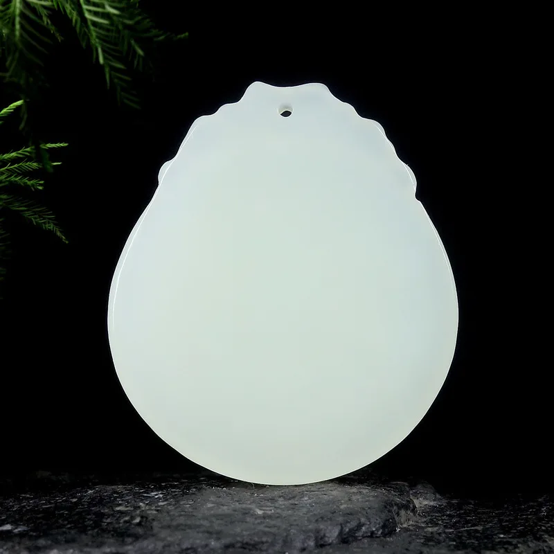 Natural Hotan Pendant Women - Laughing Buddha With A Big Belly Jade Amulet