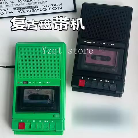 Retro Cassette Recorder/Player Combo   with USB &amp; Bluetooth  Handheld Repeater    Tape Deck ​​​​​​​