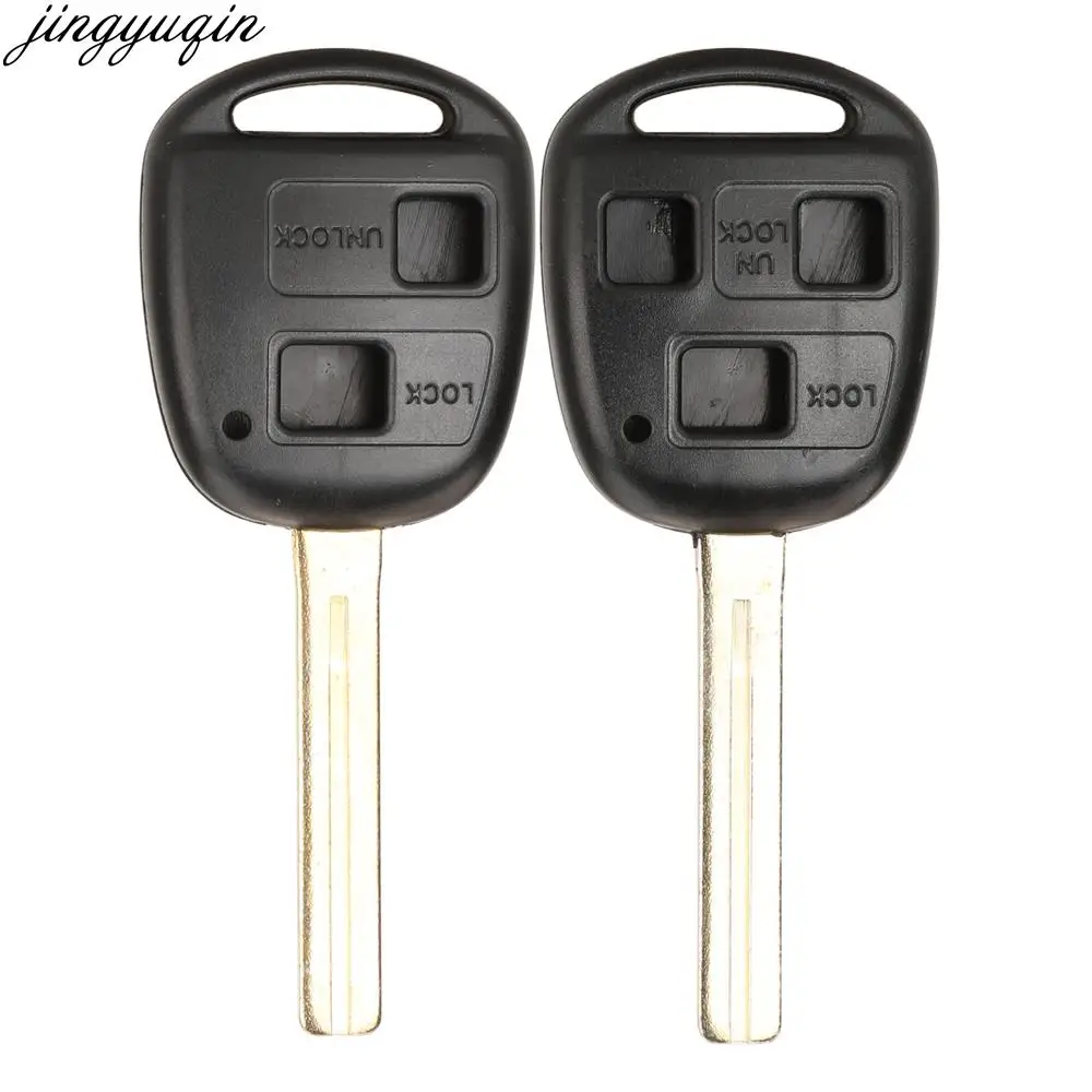 Jingyuqin Remote Car Key Case Shell TOY40/TOY48 For Lexus ES 250 300 GS 300 LS 400 LX 450 470 SC 300 400 1989 2001 2/3 Buttons