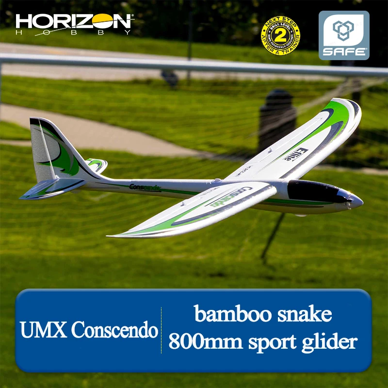 Horizon Model UMX Conscendo Bamboo Leaf Green 800mm Wingspan Glider Adult Outdoor Remote Controlled Aircraft