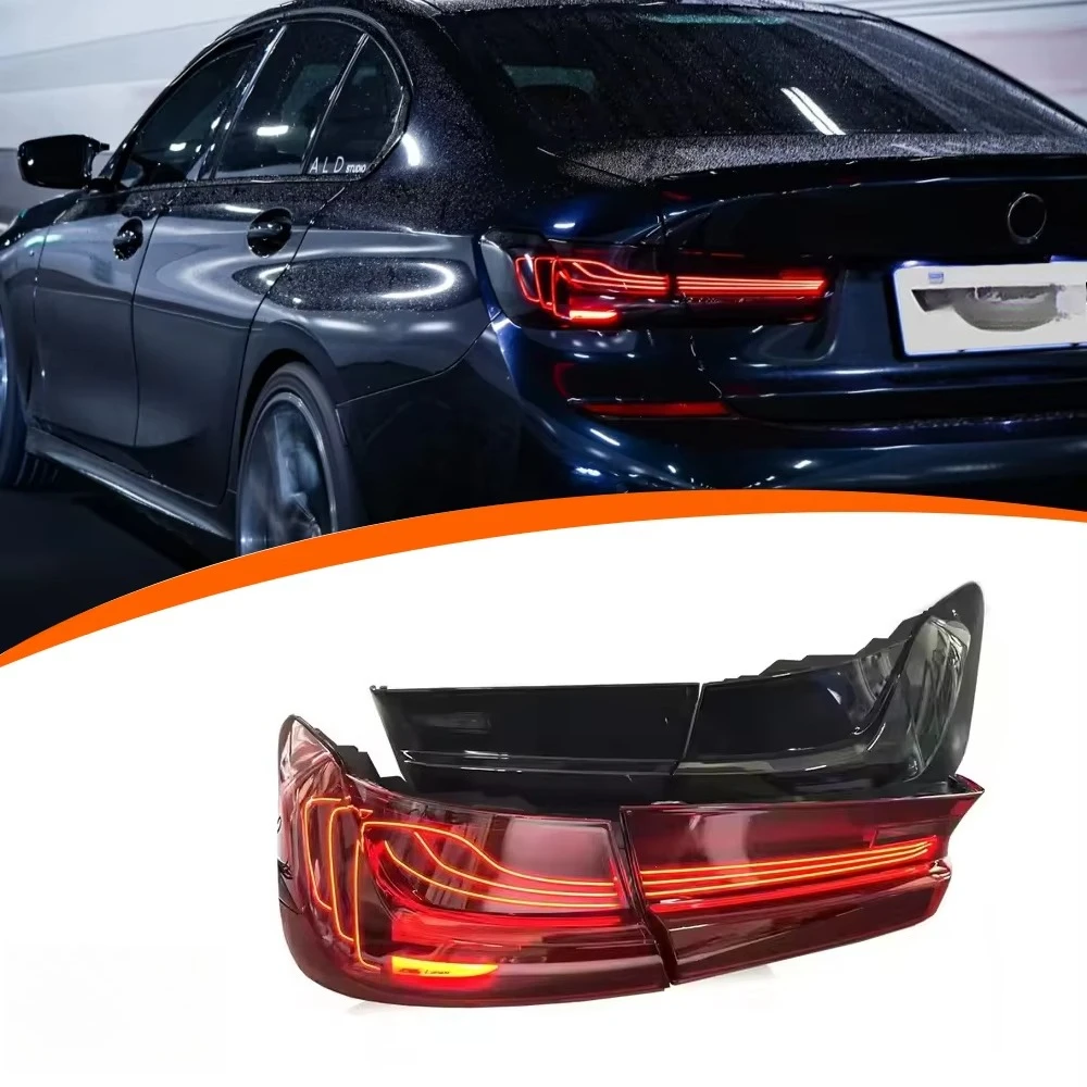 

Vehicouture LED Rail Light Upgrade G20 CSL Dragon Scale Rear Bumper Taillight New 100% Fitment Black & Red Lens For G20 G28