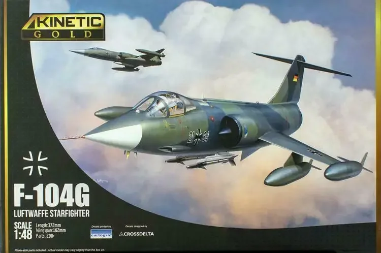 KINETIC K48083 1/48 Scale  Model Kit F-104G Luftwaffe Fighter