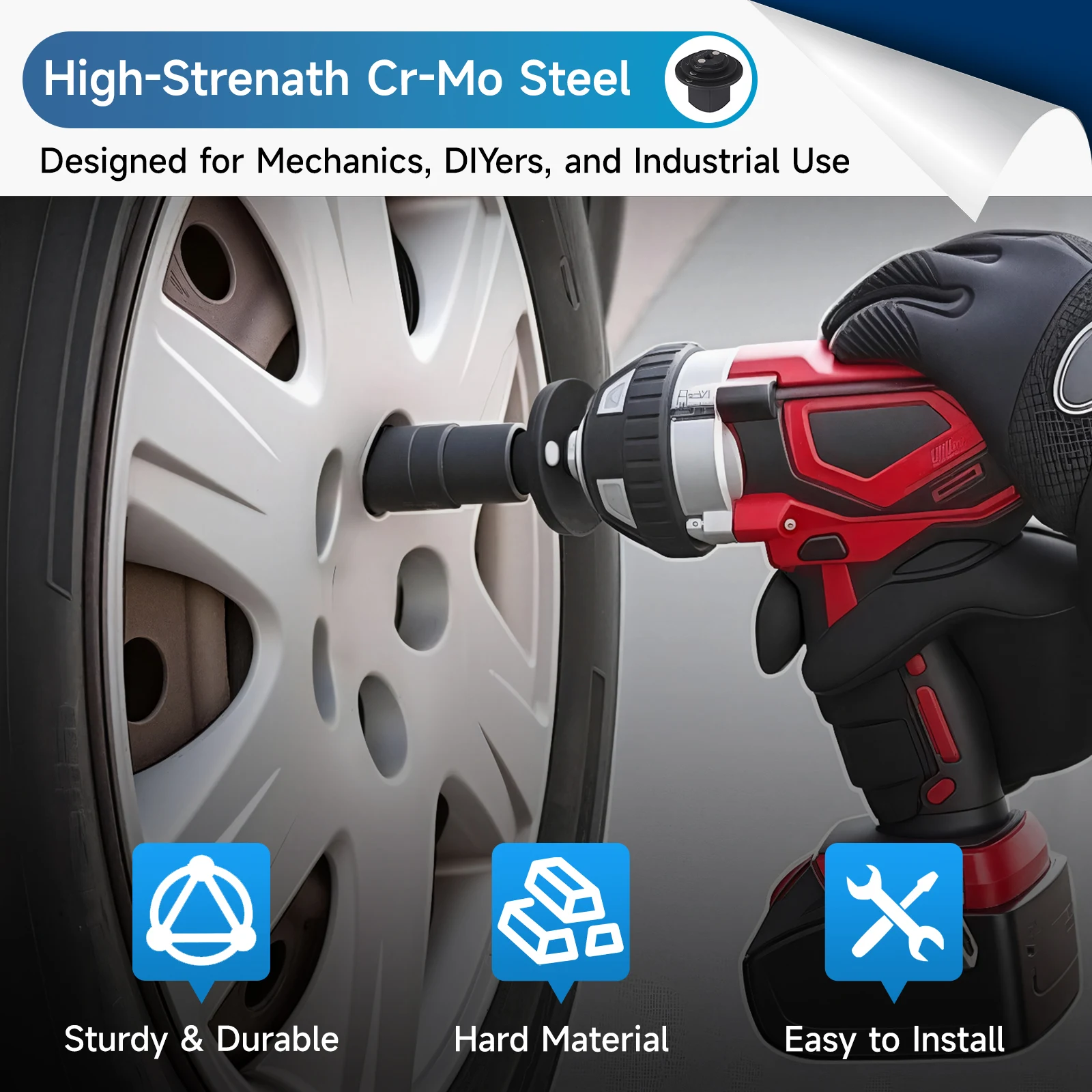 مجموعة محول سقاطة محرك أسود Cnsport 1/4 بوصة إلى 3/8 بوصة، 3/8 بوصة إلى 1/2 بوصة، 1/2 بوصة إلى 3/4 بوصة، 3/4 بوصة إلى 1 بوصة مجموعة محول مقبس منخفض المستوى