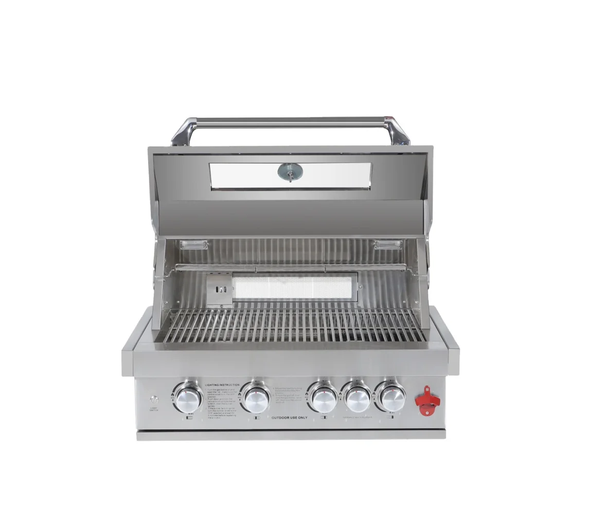 

High Quality 4 Burner Gas BBQ Grill for Outdoor Kitchen Use