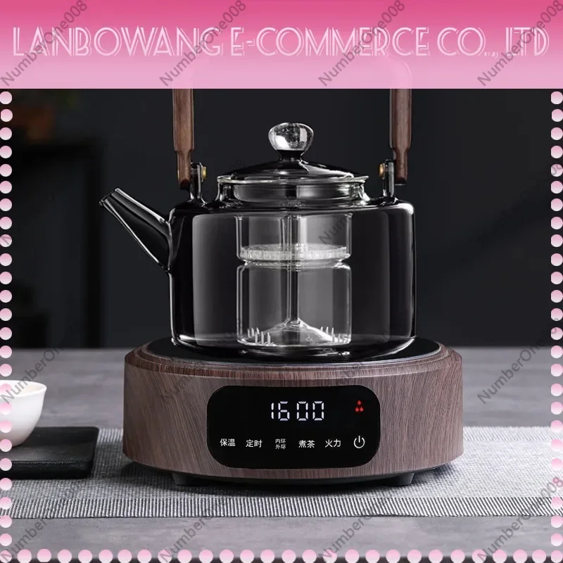 Electric Ceramic Stove Tea Kettle Set Heat-Resistant Glass Side Handle Teapot Water Boiler Home