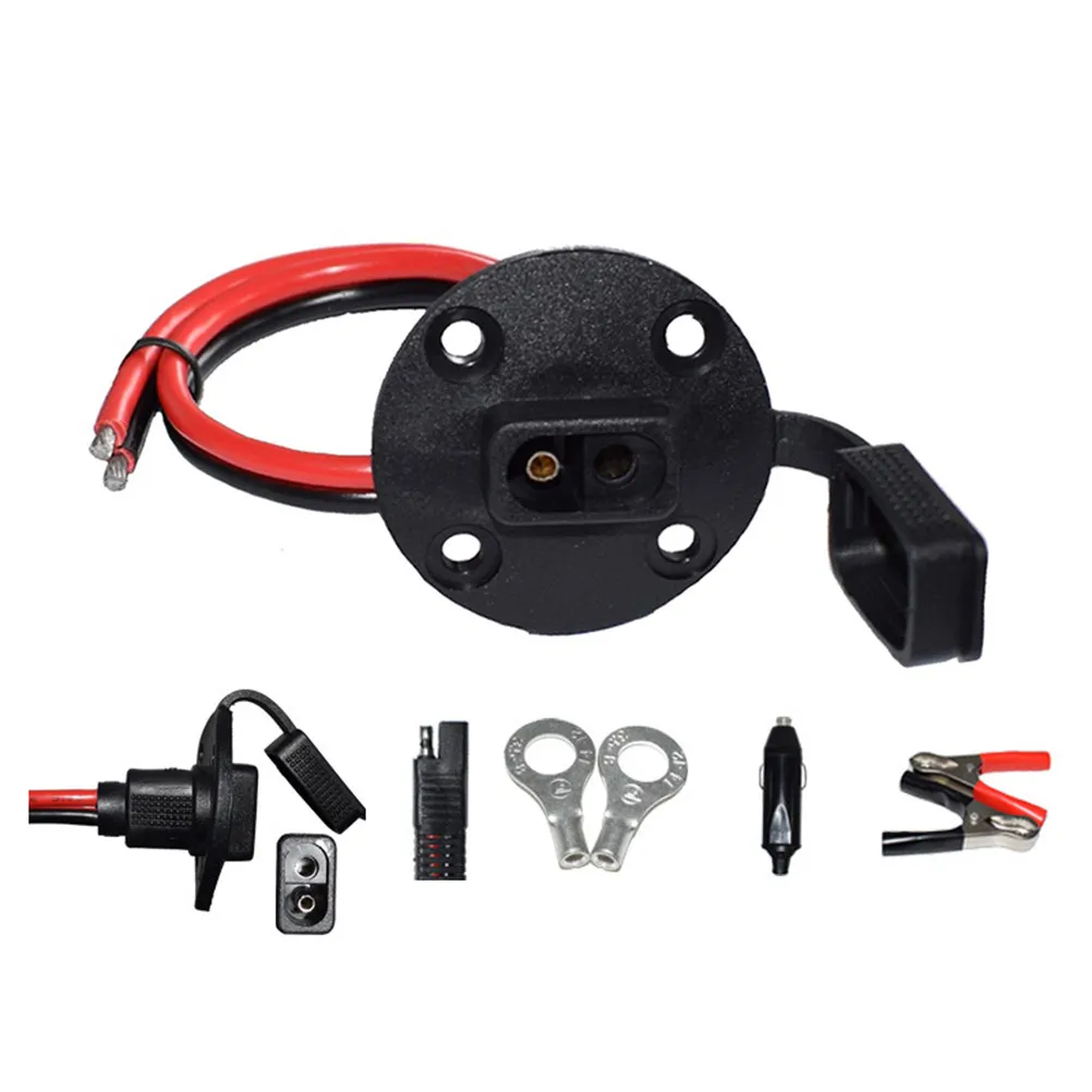 

12V 30A Sae Assembled Power Cable Dustproof Cover Battery Solar Panel Extension Wire Motorbike Automotive Marine Truck