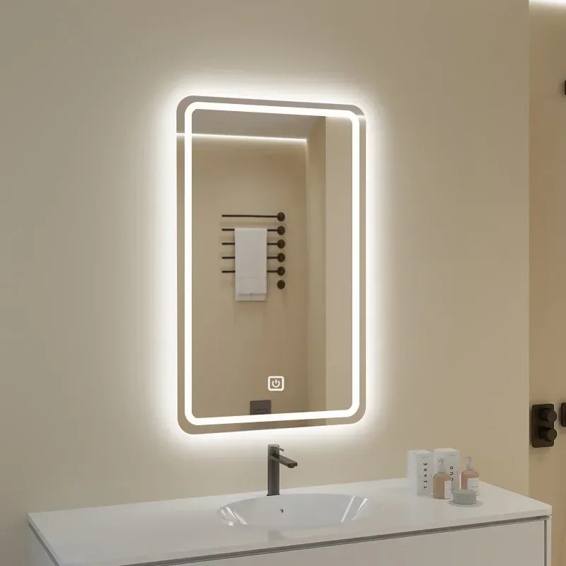 TAO Bathroom anti-fog smart mirror touch screen led luminous makeup mirror