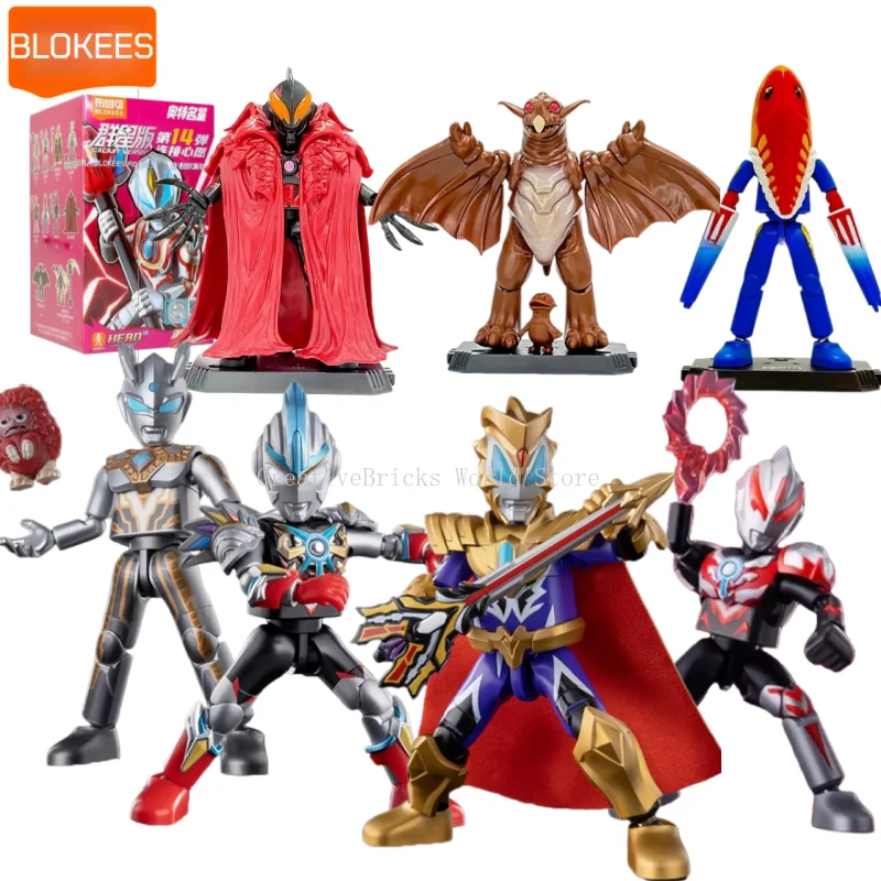 BLOKEES Ultraman Galaxy Version Wave14 Ultraman Geed Ultimate Final Assembled Building Block Figure Toy Collectible Model Gift