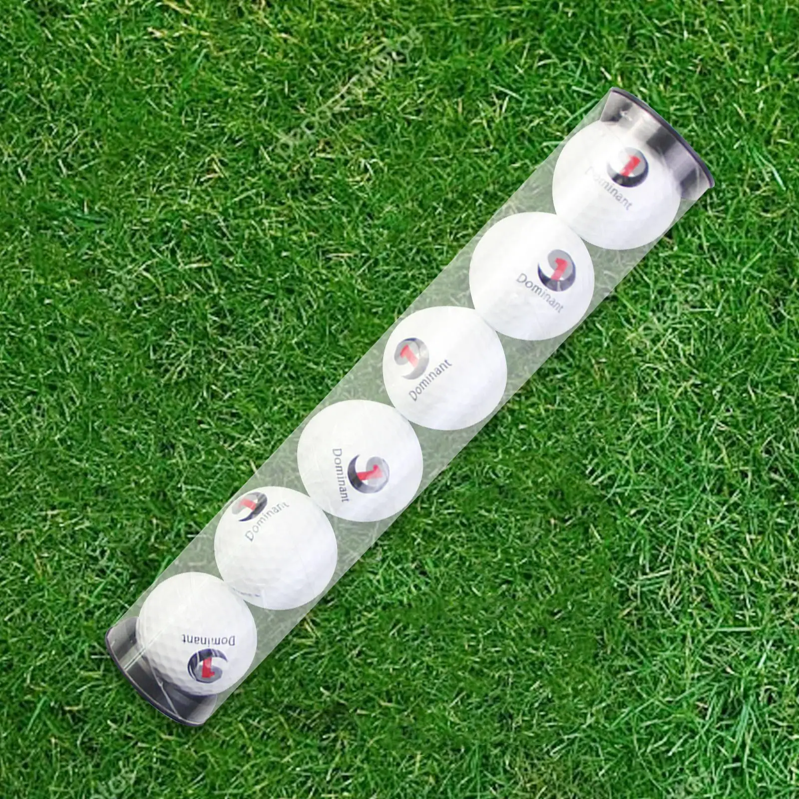 Golf Ball Storage Tube with 6 Balls Lightweight Storage Box Organizer for Outdoor Activities Displaying Men Golfer Carrying