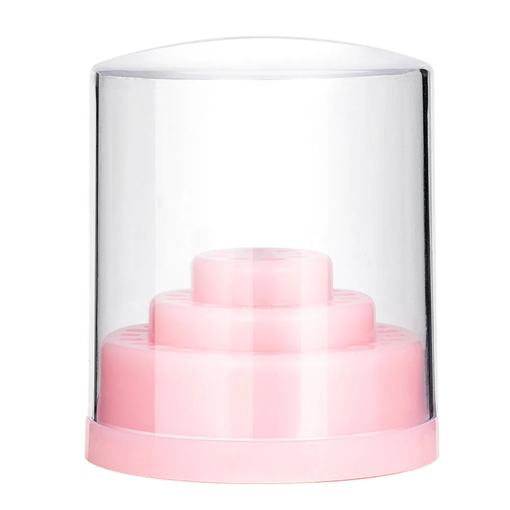 Halter Nagel Bohrer Maniküre Leere Display Lagerung Fall Acryl Container Maniküre Leere Display Fräser Box