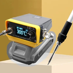 T12 Cordless Soldering Station Solder Iron kit for Makita/Dewalt/Milwaukee/Worx/Devon 20V Max Li-ion Battery for Welding Repair