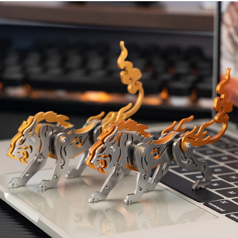 

MOKR Tiger 3D металлические головоломки детские игрушки подарки на Рождество и день рождения образовательное обучение, модель сборки ручной работы своими руками