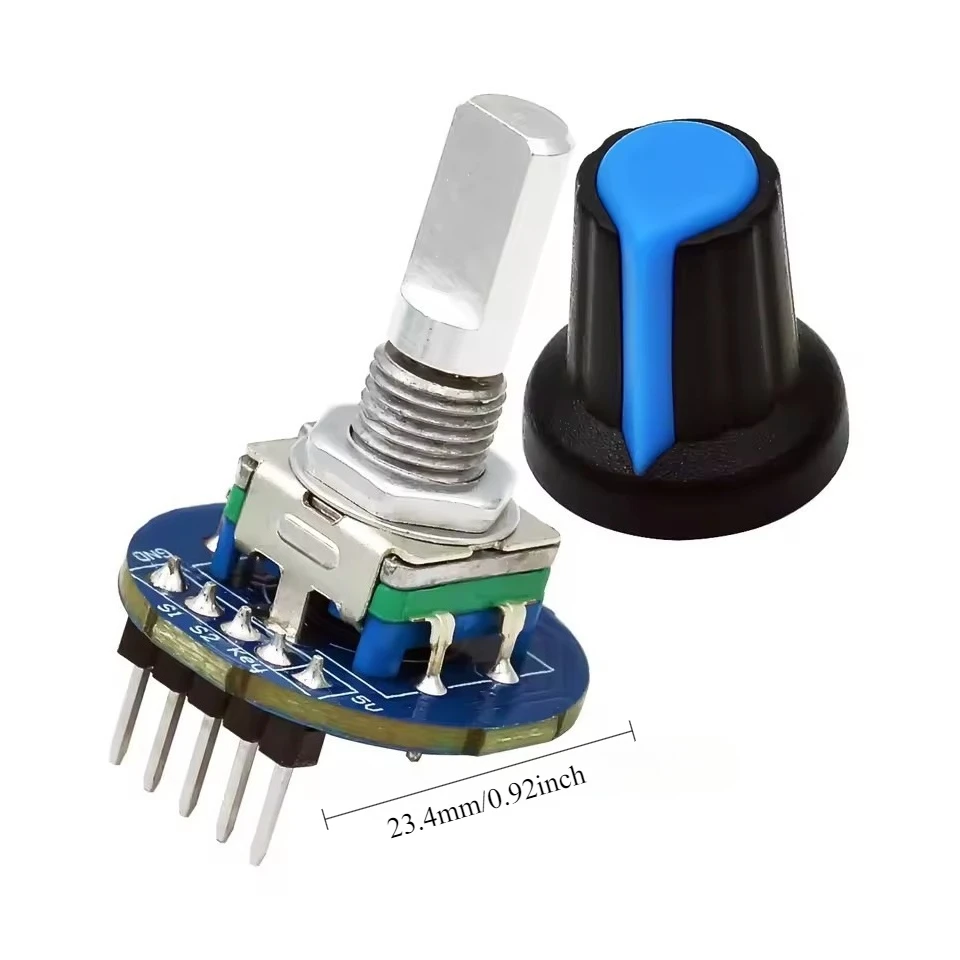 10pcs Rotary Encoder Module Digital Potentiometer with Knob Cap Incremental Encoder for Arduino DIY Electronics