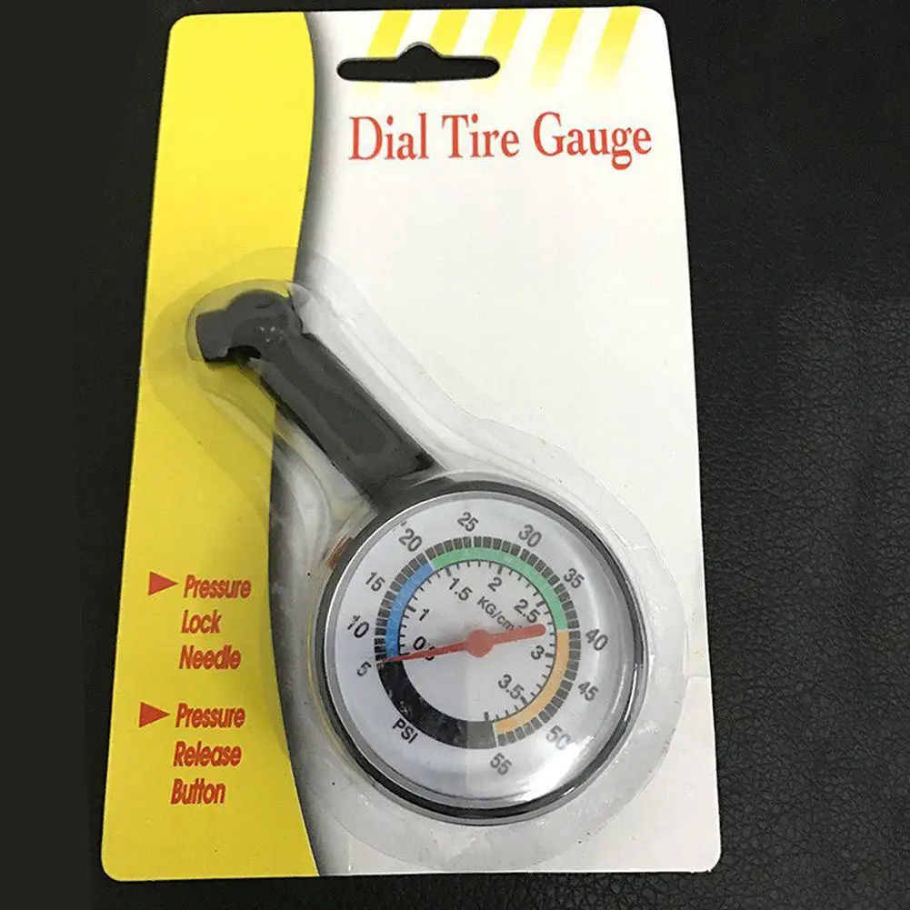 High Precision Tire Pressure Gauge Tire Pressure Monitoring Device Deflated Metal Tire Pressure Gauge For Automotive Use To G0E3