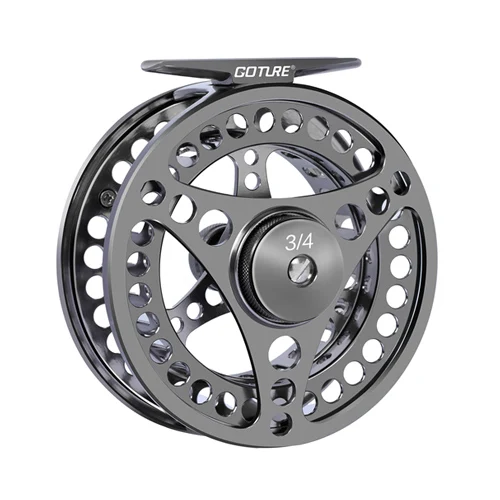 Goture 2 1bb Fliegen fischer rolle CNC-gefräste Aluminium-Laubenforellen-Karpfen-Angel rolle 3/4 5/6 7/8 9/10 wt Fliegen rolle mit linkem und rechtem Griff 7
