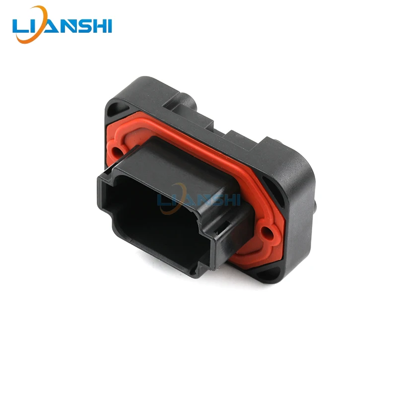 DT15-08PB Deutsch Type 8Pin PCB Straight Header Waterproof Automotive Connector Black Housing Match DT06-08SB Plug