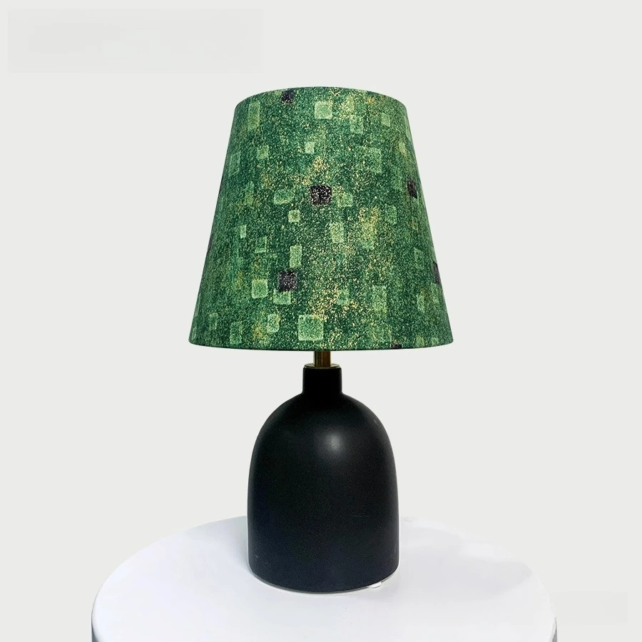 Vintage Style Black Ceramic & Liberty Fabric Table Lamp