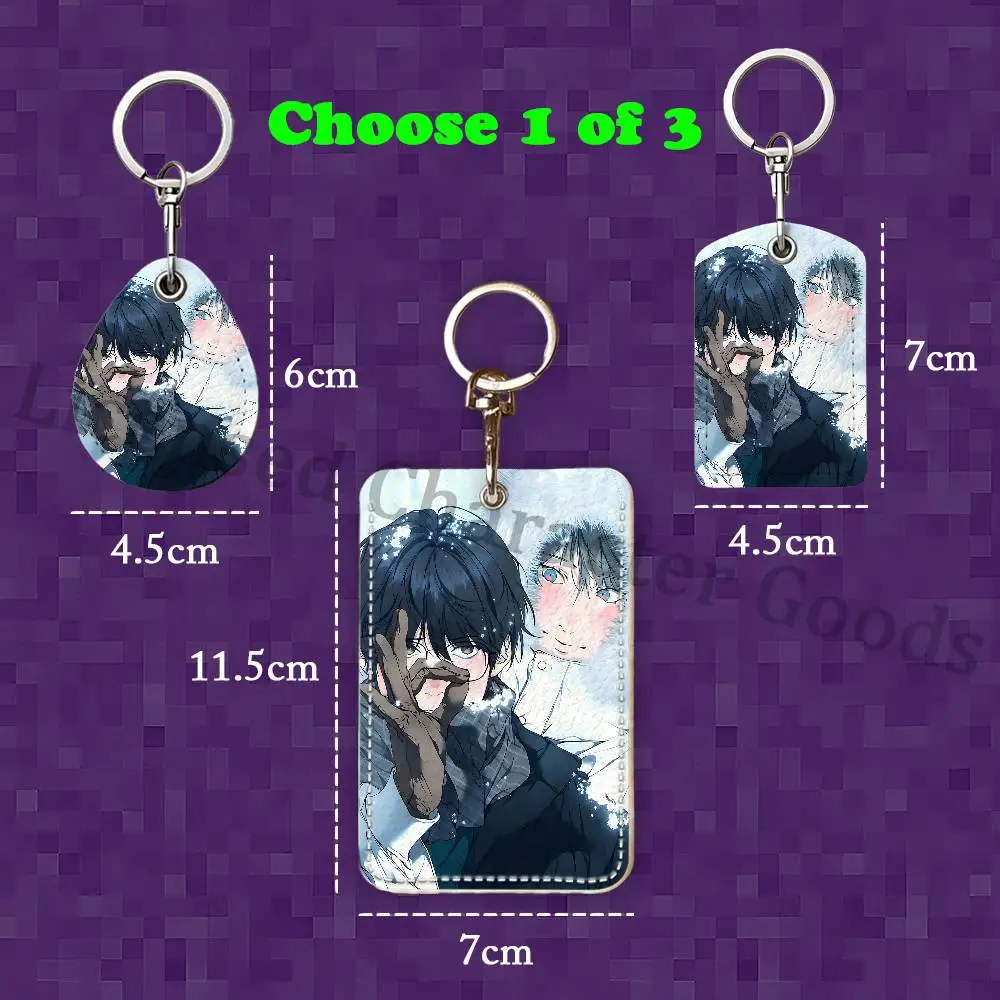L-Lost In The C-Cloud Custom Access Card Case Leather Card Holder Keychain Key Ring Transportation Card Case Gifts view 6