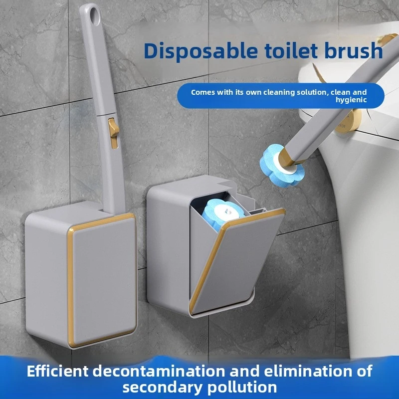 

Wall-Mounted Toilet Cleaning Kit with Dissolvable Heads, All-Angle No Dead Spot, Household Disposable, Wholesale FMCG.