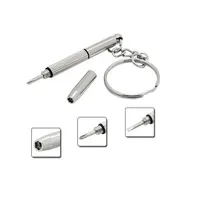 Eyeglass Screwdriver Kit Keychain Portable Stainless 3 In 1 Sunglass Watch Repair Useful Multi Function Nut Driver Hand Tools