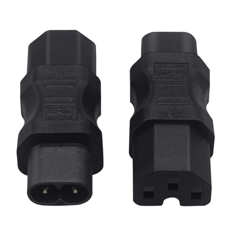 Adaptador macho alto rendimiento C8 a C7/C8 a C13/C8 a C15/C8 a C5, tipo recto, tamaño compacto, duradero