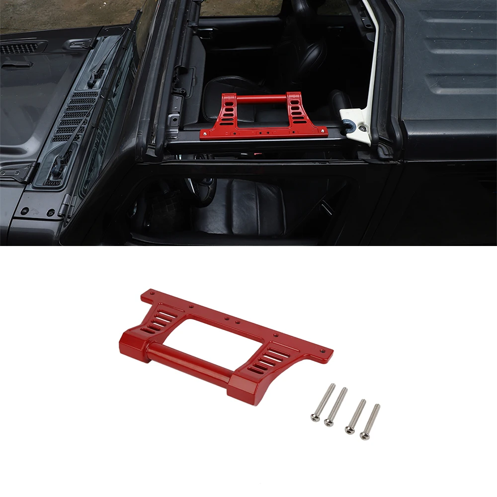 Hardtop Roof Roll Cage Grab Handle for Jeep Wrangler JL Gladiator JT 2/4-Doors 2018-2022 2023 2024 Black/Red Car Accessories