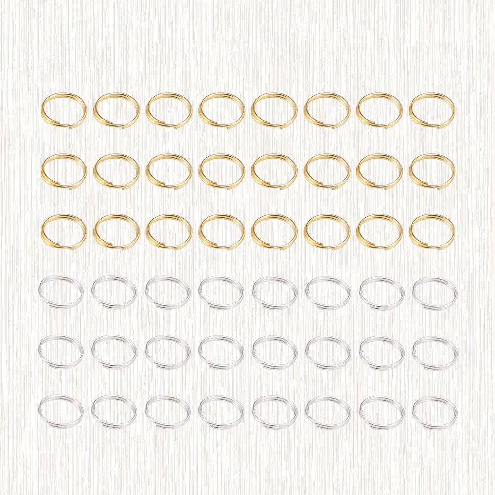 

500pcs 6Mm Open Rings Jewelry Findings Round Double Circle For Diy Earrings Making Handcraft Accessories Craft Supplies