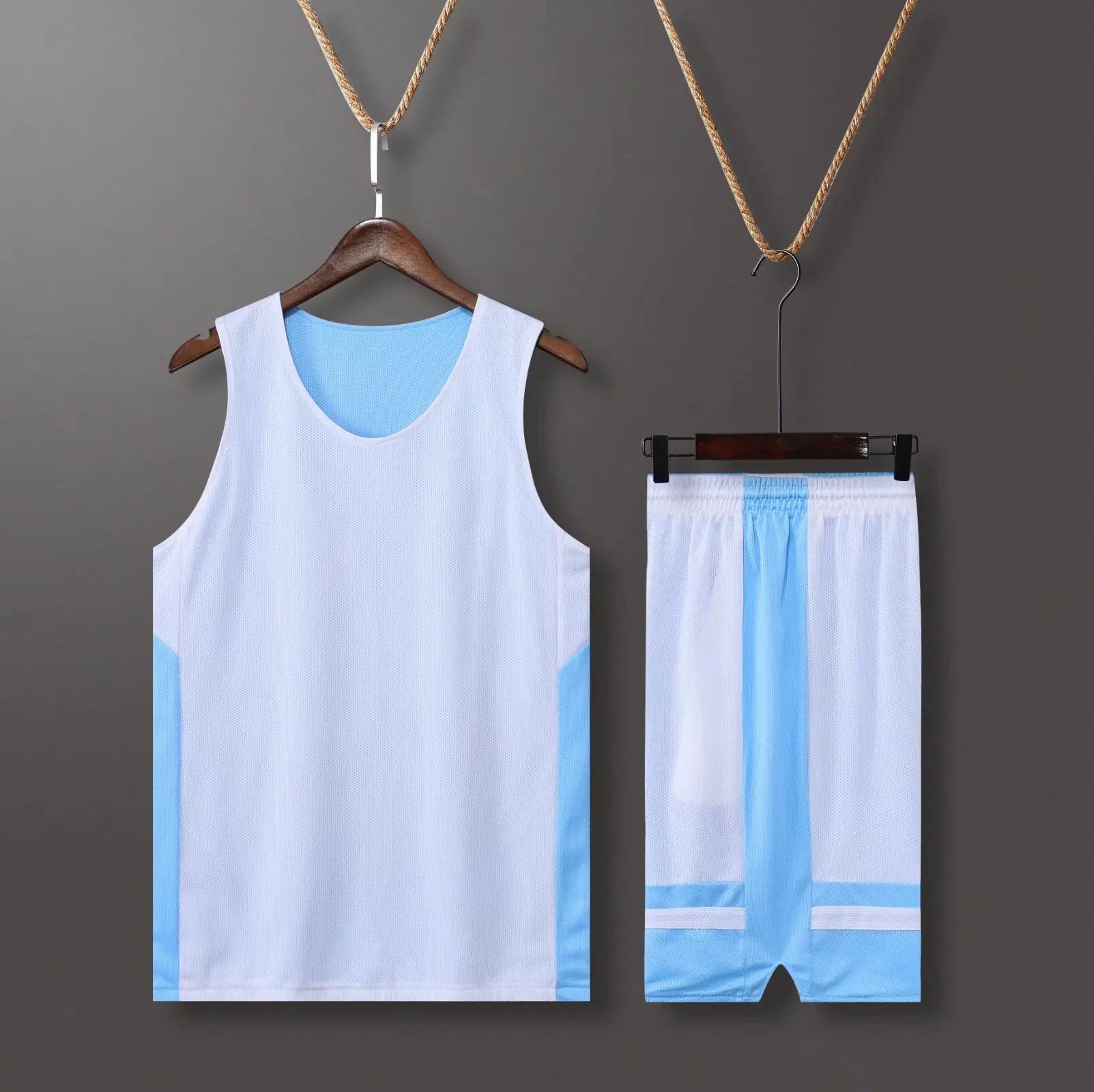 2023 New Double-sided Round Neck Basketball Suit Designer de Roupas Masculinas Ternos para Homens Ropa Para Hombre Roupas Masculinas