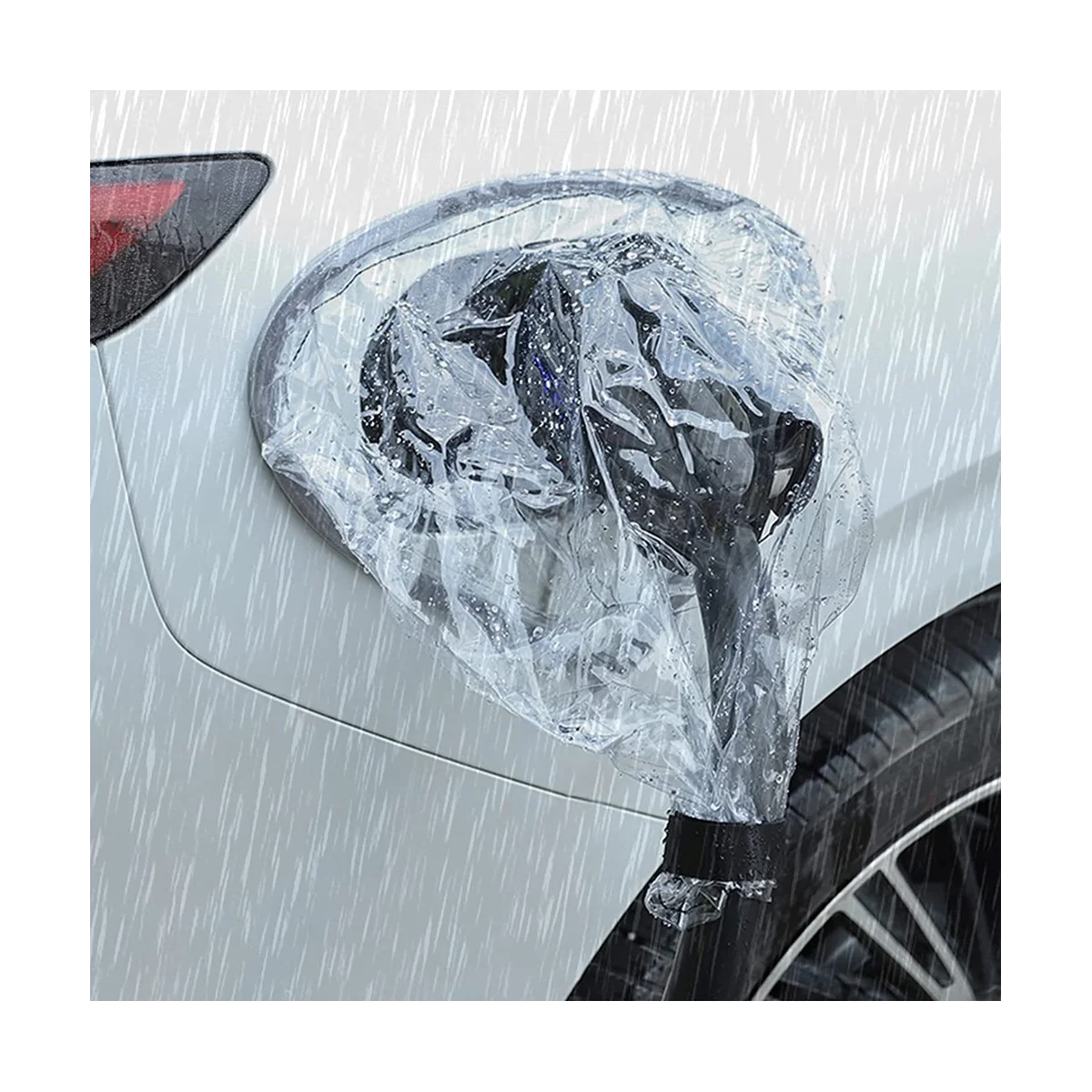 EV Charger Car Cover Rain Proof, Snow Proof, Dust Proof, Transparent Cover for Electric Vehicle, All Weather